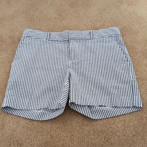 Banana Republic Striped Cotton Shorts Size 0
